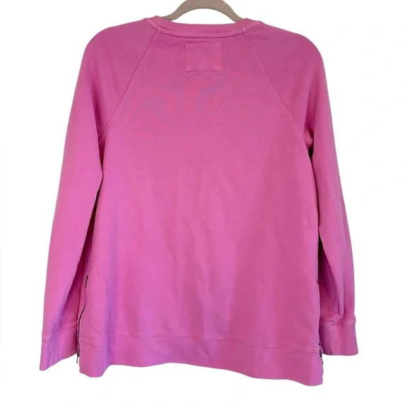 Lilly Pulitzer Lilac Rose BEACH COMBER PULLOVER Crewneck Size M - Picture 2 of 6